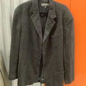 Structure Charcoal Plaid Men's Blazer